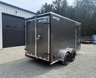 Thumbnail Photo of *SCRATCH/DENT* 2026 Royal Cargo 7X14' + V - HD 11,400LB GVWR - Barn Doors - 86" Interior