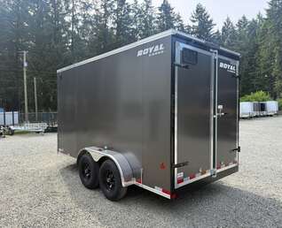 Thumbnail Photo of *SCRATCH/DENT* 2026 Royal Cargo 7X14' + V - HD 11,400LB GVWR - Barn Doors - 86" Interior