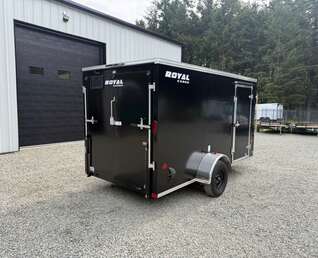 Thumbnail Photo of 2026 ROYAL 6X12 +V-NOSE 2,990LB GVW CARGO TRAILER - 72" INTERIOR - RAMP DOOR 