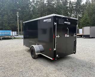 Thumbnail Photo of 2026 ROYAL 6X12 +V-NOSE 2,990LB GVW CARGO TRAILER - 72" INTERIOR - RAMP DOOR 