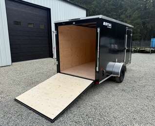Thumbnail Photo of 2026 ROYAL 6X12 +V-NOSE 2,990LB GVW CARGO TRAILER - 72" INTERIOR - RAMP DOOR 