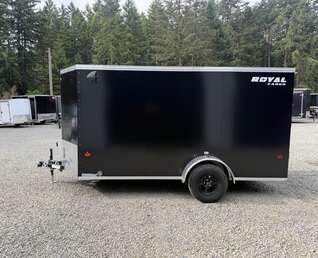 Thumbnail Photo of 2026 ROYAL 6X12 +V-NOSE 2,990LB GVW CARGO TRAILER - 72" INTERIOR - RAMP DOOR 