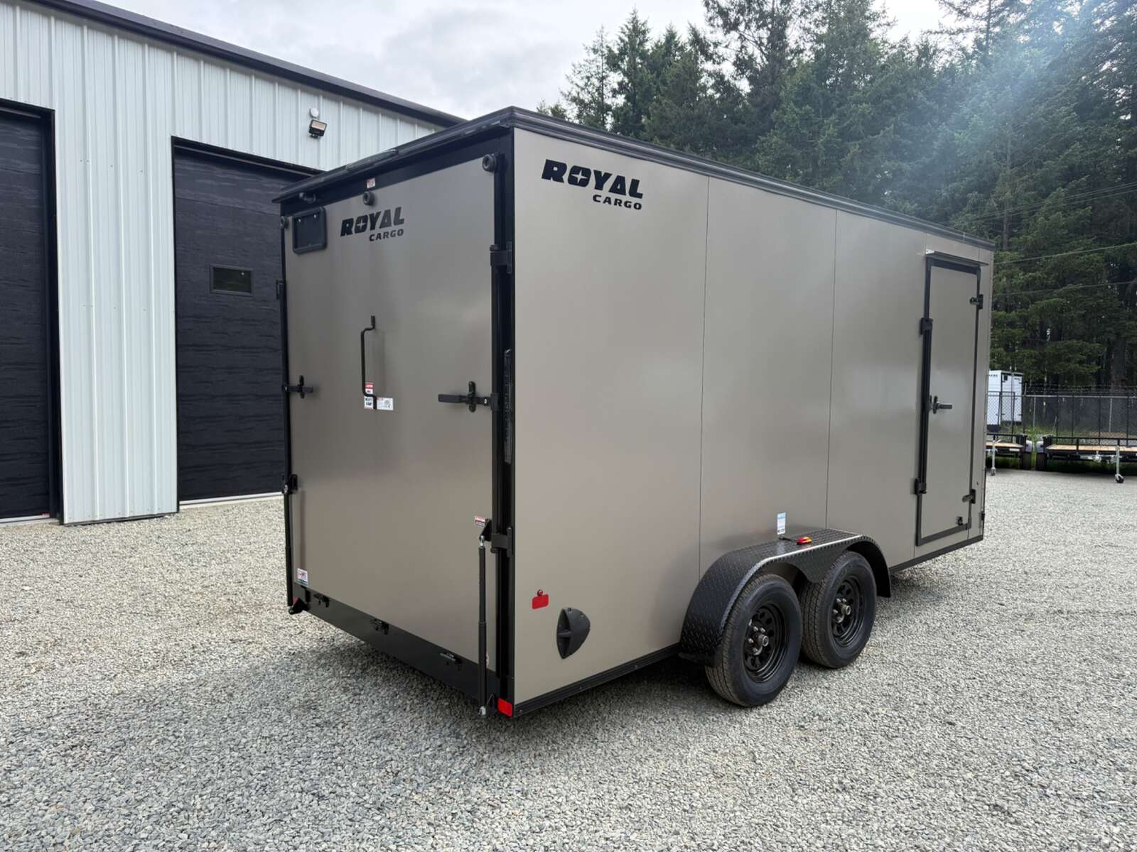 Photo of 2026 Royal Cargo 7X16+V - 7,700LB GVWR - Ramp Door - Blackout Pkg