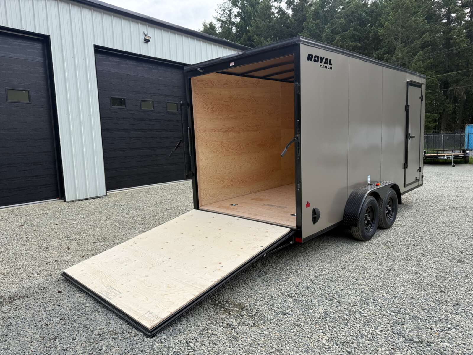Photo of 2026 Royal Cargo 7X16+V - 7,700LB GVWR - Ramp Door - Blackout Pkg
