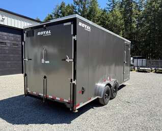 Thumbnail Photo of 2026 Royal Cargo 7.5x18+V 11,400lb GVWR - 86" Interior - Rear Ramp Door 