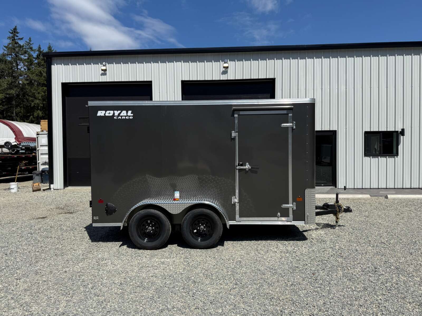 Photo of 2026 Royal Cargo 6x12 Flat Front 7,700lb GVW - 78" Interior - Barn Doors 