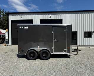 Thumbnail Photo of 2026 Royal Cargo 6x12 Flat Front 7,700lb GVW - 78" Interior - Barn Doors 