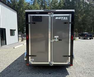 Thumbnail Photo of 2026 Royal Cargo 6x12 Flat Front 7,700lb GVW - 78" Interior - Barn Doors 