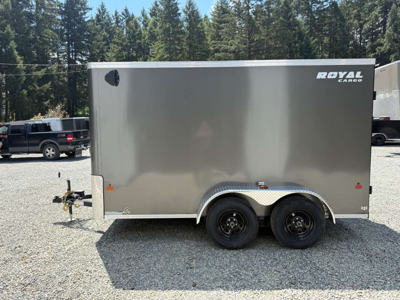 Photo of 2026 Royal Cargo 6x12 Flat Front 7,700lb GVW - 78" Interior - Barn Doors 