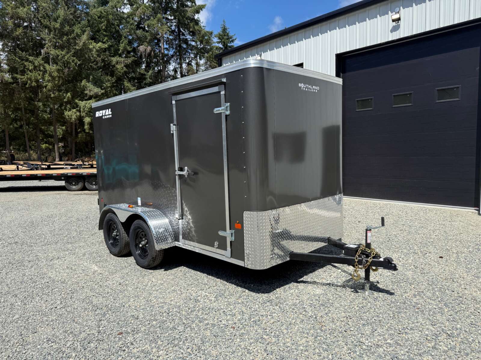 Photo of 2026 Royal Cargo 6x12 Flat Front 7,700lb GVW - 78" Interior - Barn Doors 