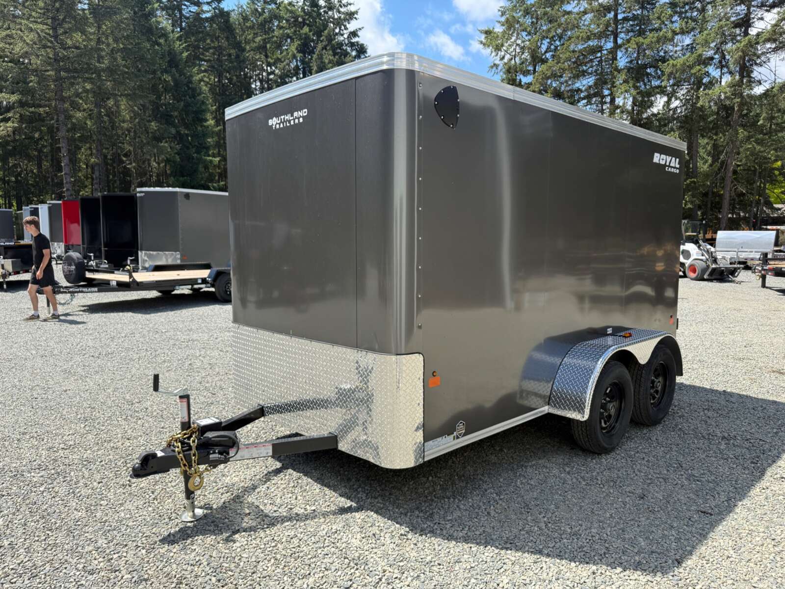 Photo of 2026 Royal Cargo 6x12 Flat Front 7,700lb GVW - 78" Interior - Barn Doors 