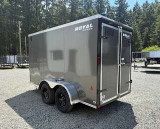 Thumbnail Photo of 2026 Royal Cargo 6x12 Flat Front 7,700lb GVW - 78" Interior - Barn Doors 