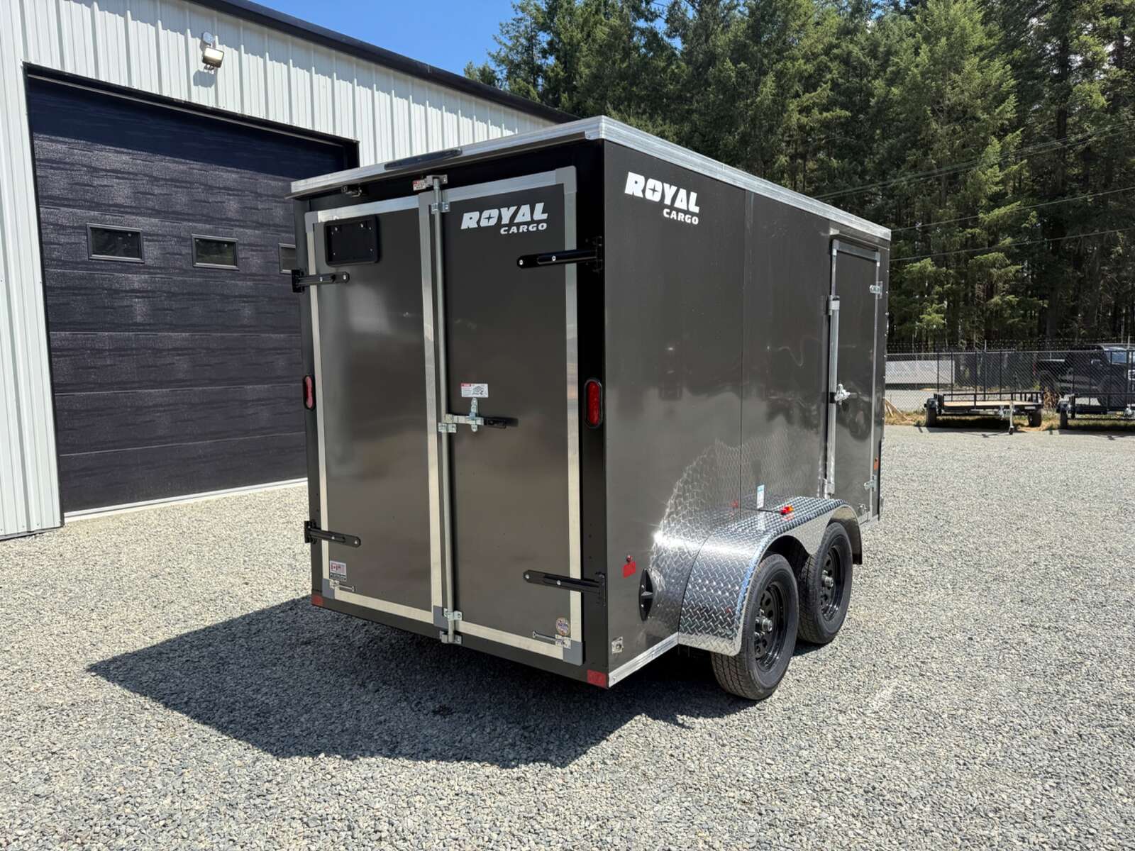 Photo of 2026 Royal Cargo 6x12 Flat Front 7,700lb GVW - 78" Interior - Barn Doors 