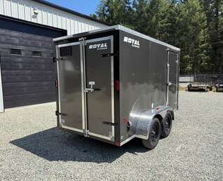 Thumbnail Photo of 2026 Royal Cargo 6x12 Flat Front 7,700lb GVW - 78" Interior - Barn Doors 