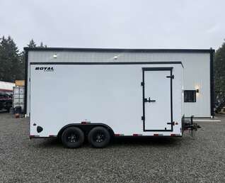 Thumbnail Photo of 2026 Royal 8.5x16 Cargo Trailer 11,400lb GVW - 86" Interior - Black Out Package - Ramp Door