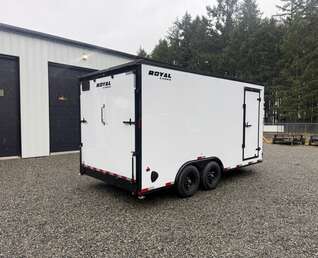 Thumbnail Photo of 2026 Royal 8.5x16 Cargo Trailer 11,400lb GVW - 86" Interior - Black Out Package - Ramp Door