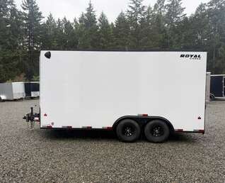 Thumbnail Photo of 2026 Royal 8.5x16 Cargo Trailer 11,400lb GVW - 86" Interior - Black Out Package - Ramp Door