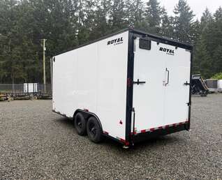 Thumbnail Photo of 2026 Royal 8.5x16 Cargo Trailer 11,400lb GVW - 86" Interior - Black Out Package - Ramp Door
