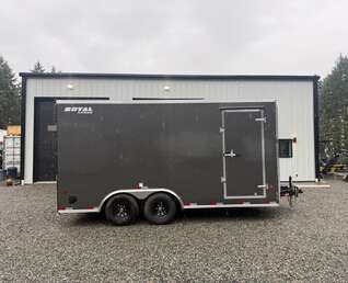 Thumbnail Photo of 2026 Royal 8.5x16 +V-Nose 11,400lb GVW Cargo Trailer - Ramp Door 