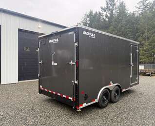 Thumbnail Photo of 2026 Royal 8.5x16 +V-Nose 11,400lb GVW Cargo Trailer - Ramp Door 