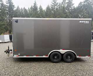 Thumbnail Photo of 2026 Royal 8.5x16 +V-Nose 11,400lb GVW Cargo Trailer - Ramp Door 