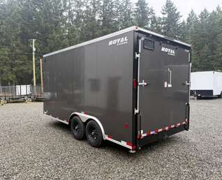 Thumbnail Photo of 2026 Royal 8.5x16 +V-Nose 11,400lb GVW Cargo Trailer - Ramp Door 