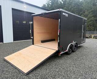 Thumbnail Photo of 2026 Royal 8.5x16 +V-Nose 11,400lb GVW Cargo Trailer - Ramp Door 