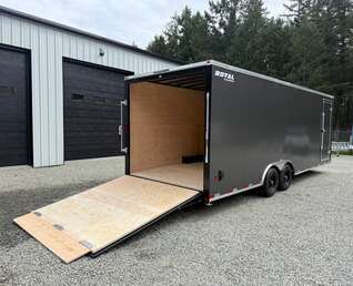 Thumbnail Photo of 2026 ROYAL 8.5X24 +V-NOSE 11,400LB GVW CARGO TRAILER - 86" INTERIOR - RAMP DOOR 