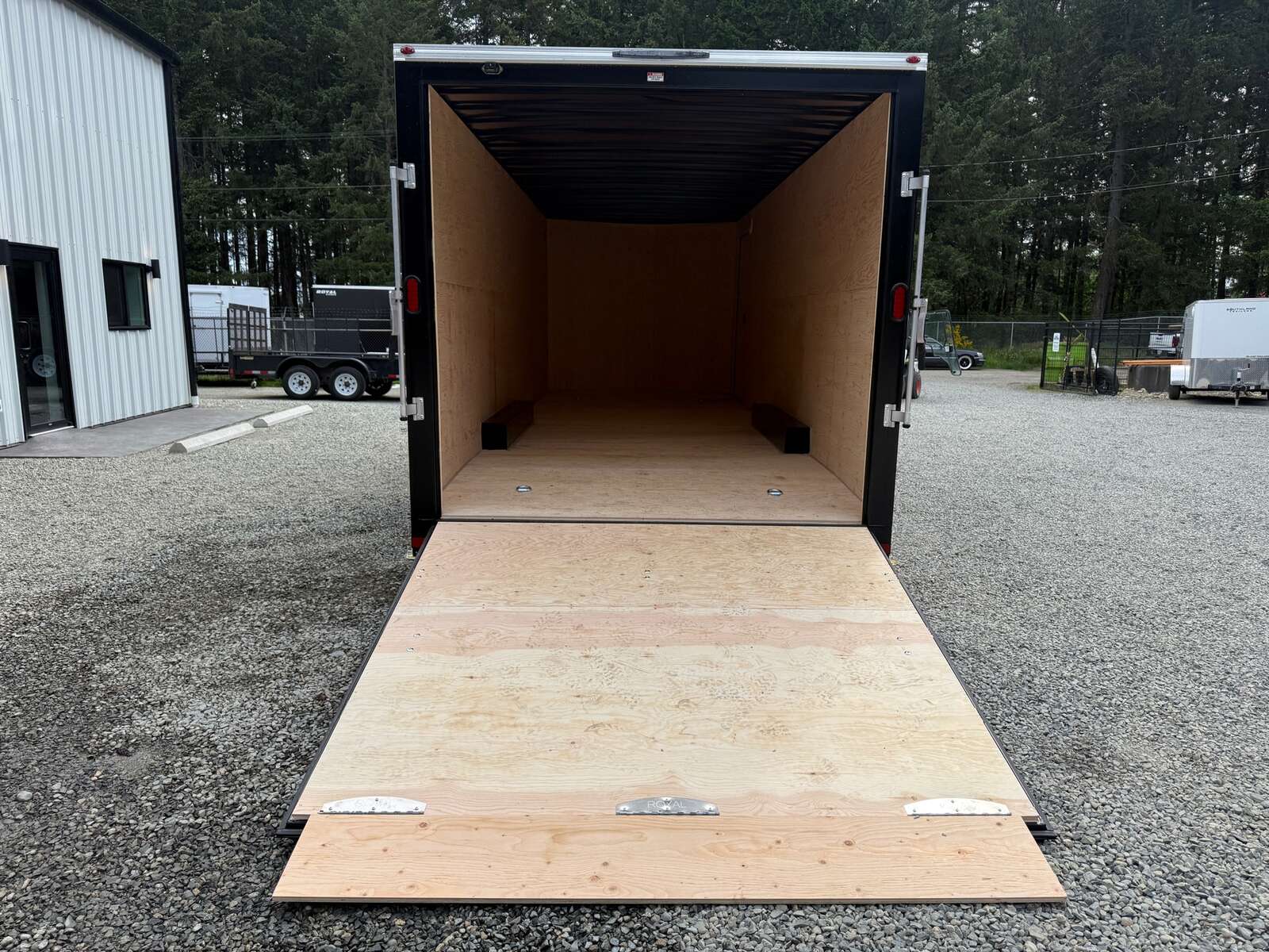 Photo of 2026 ROYAL 8.5X24 +V-NOSE 11,400LB GVW CARGO TRAILER - 86" INTERIOR - RAMP DOOR 