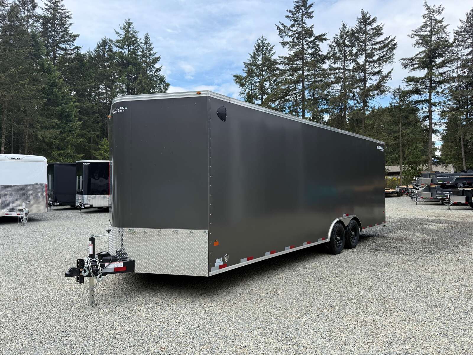 Photo of 2026 ROYAL 8.5X24 +V-NOSE 11,400LB GVW CARGO TRAILER - 86" INTERIOR - RAMP DOOR 