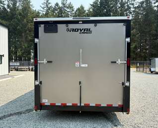 Thumbnail Photo of 2027 ROYAL 8.5X24 +V-NOSE 11,400LB GVW CARGO TRAILER - 86" INTERIOR - RAMP DOOR 