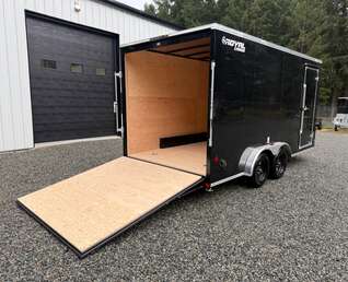Thumbnail Photo of 2027 Royal Cargo 7.5x16 +V 7,700lb GVW - 86" Interior - Ramp Door