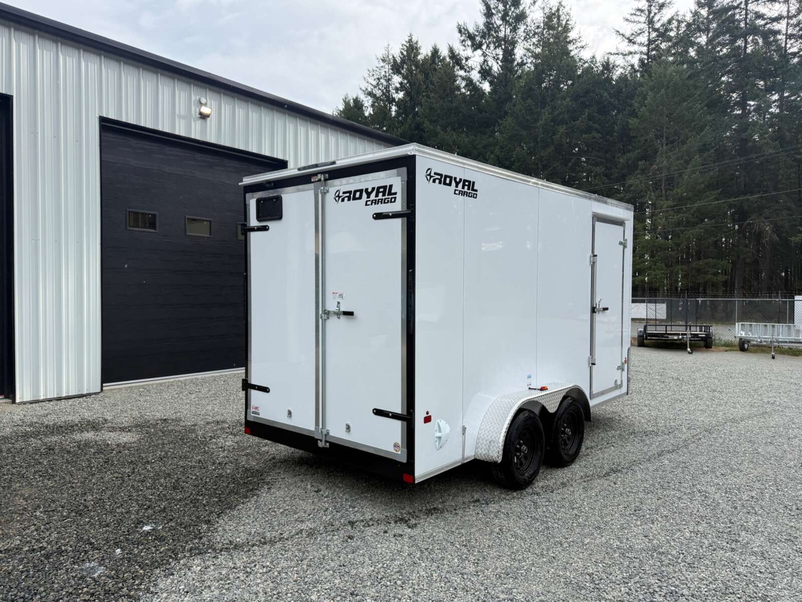 Photo of 2027 ROYAL 7X14 FLAT FRONT - 7,700LB GVW CARGO TRAILER - 86" INTERIOR - BARN DOORS 