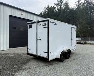 Thumbnail Photo of 2027 ROYAL 7X14 FLAT FRONT - 7,700LB GVW CARGO TRAILER - 86" INTERIOR - BARN DOORS 