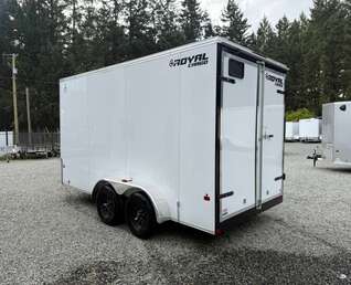 Thumbnail Photo of 2027 ROYAL 7X14 FLAT FRONT - 7,700LB GVW CARGO TRAILER - 86" INTERIOR - BARN DOORS 