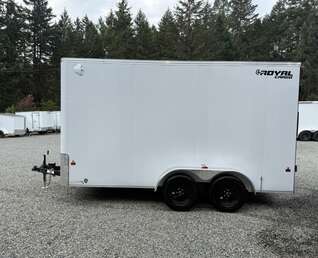 Thumbnail Photo of 2027 ROYAL 7X14 FLAT FRONT - 7,700LB GVW CARGO TRAILER - 86" INTERIOR - BARN DOORS 
