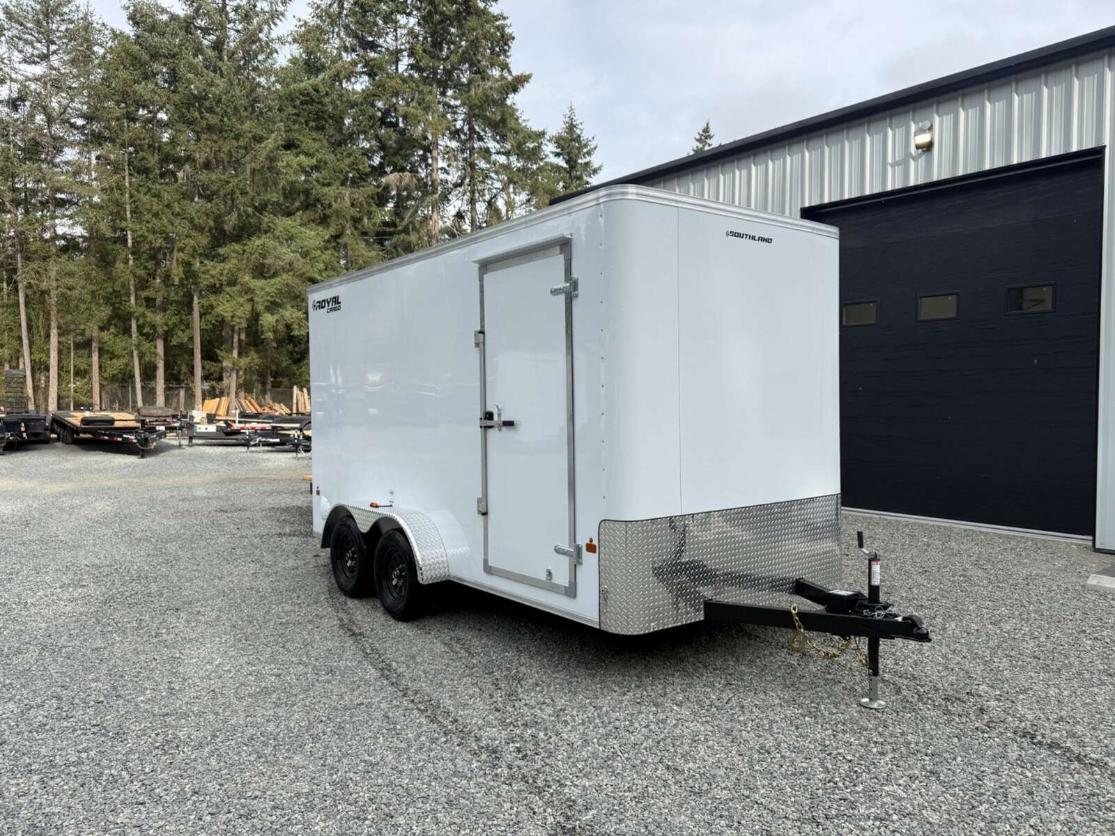 Photo of 2027 ROYAL 7X14 FLAT FRONT - 7,700LB GVW CARGO TRAILER - 86" INTERIOR - BARN DOORS 