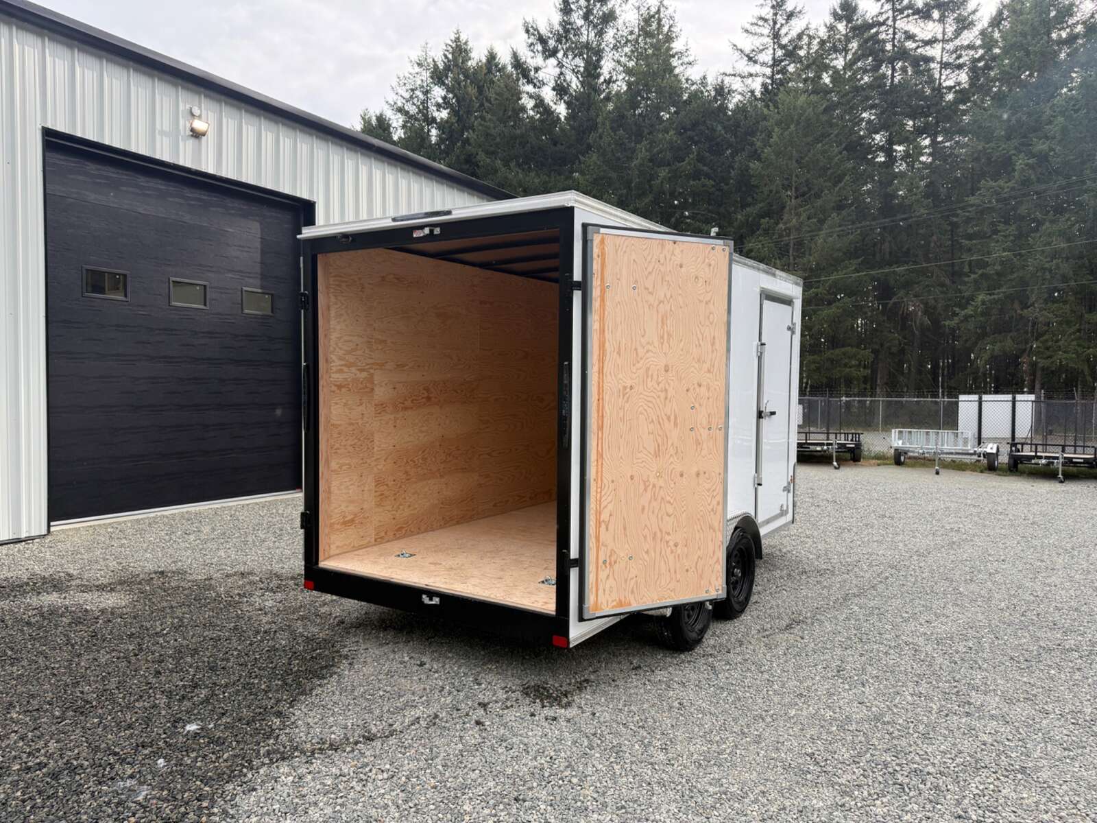 Photo of 2027 ROYAL 7X14 FLAT FRONT - 7,700LB GVW CARGO TRAILER - 86" INTERIOR - BARN DOORS 