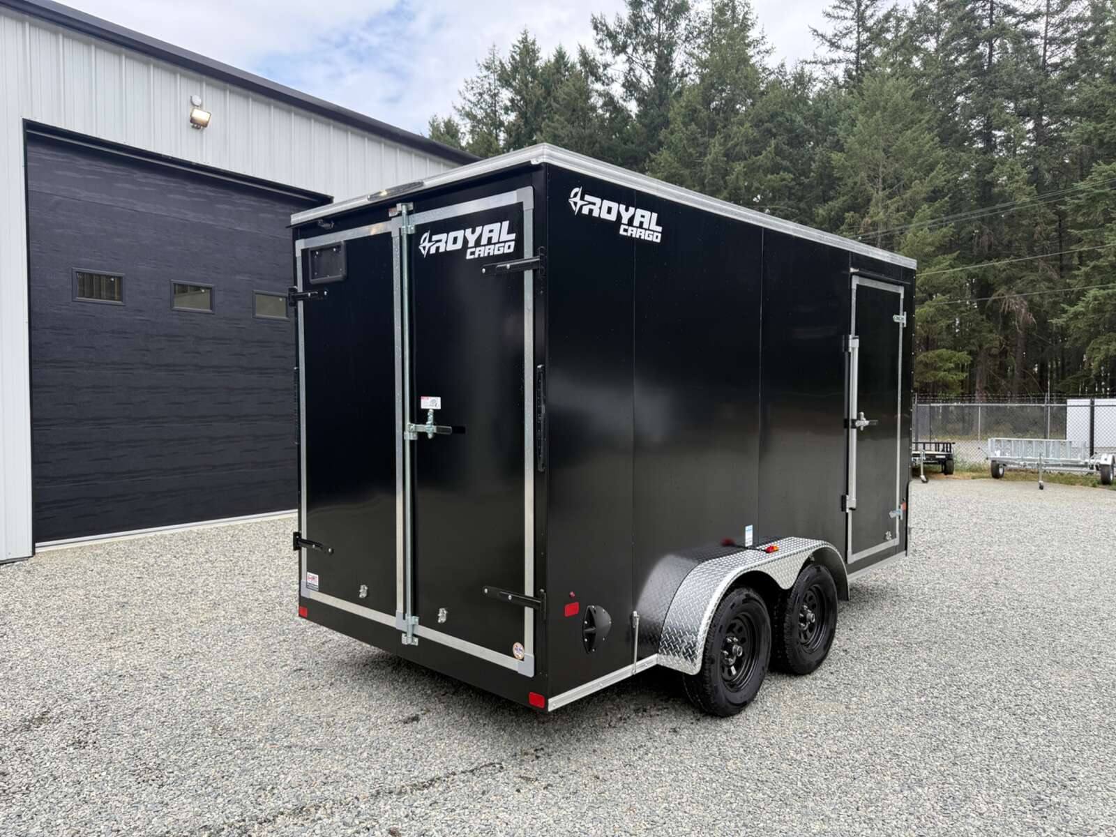 Photo of 2026 ROYAL 7X14 FLAT FRONT - 7,700LB GVW CARGO TRAILER - 86" INTERIOR - BARN DOORS 