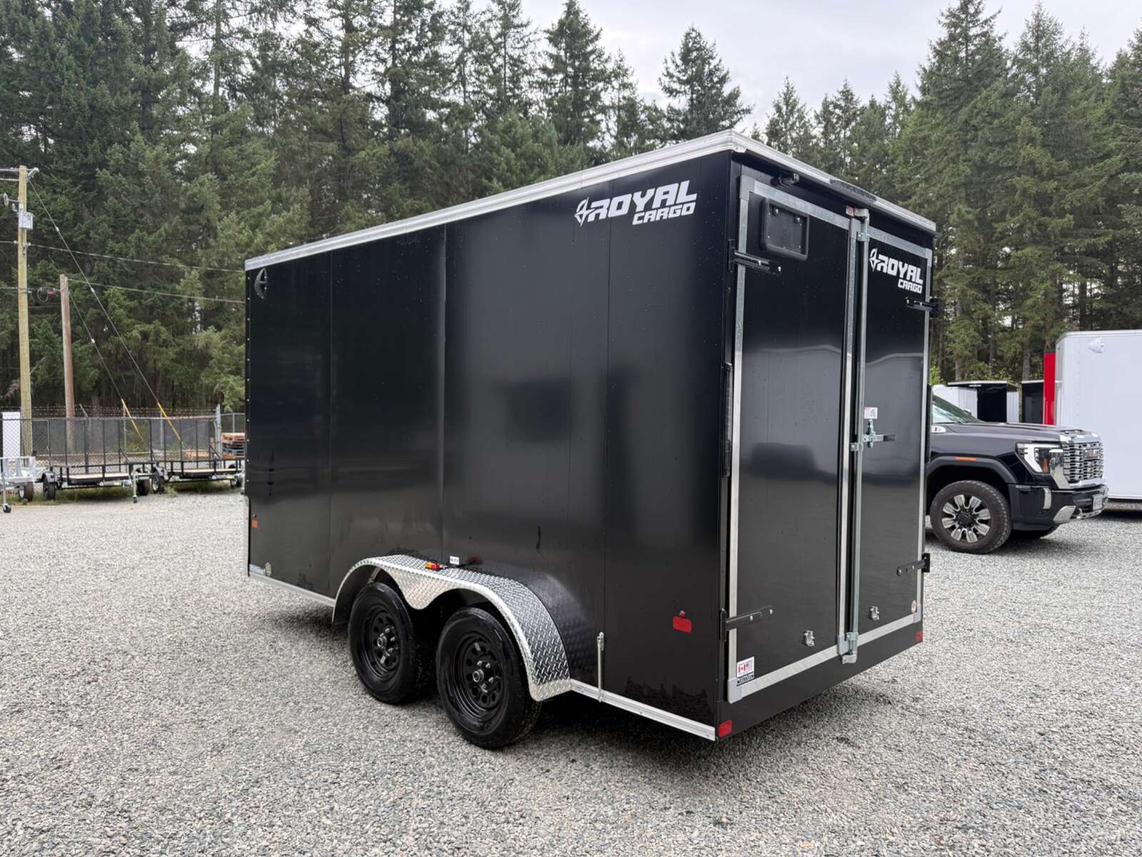 Photo of 2026 ROYAL 7X14 FLAT FRONT - 7,700LB GVW CARGO TRAILER - 86" INTERIOR - BARN DOORS 