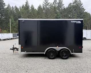 Thumbnail Photo of 2026 ROYAL 7X14 FLAT FRONT - 7,700LB GVW CARGO TRAILER - 86" INTERIOR - BARN DOORS 
