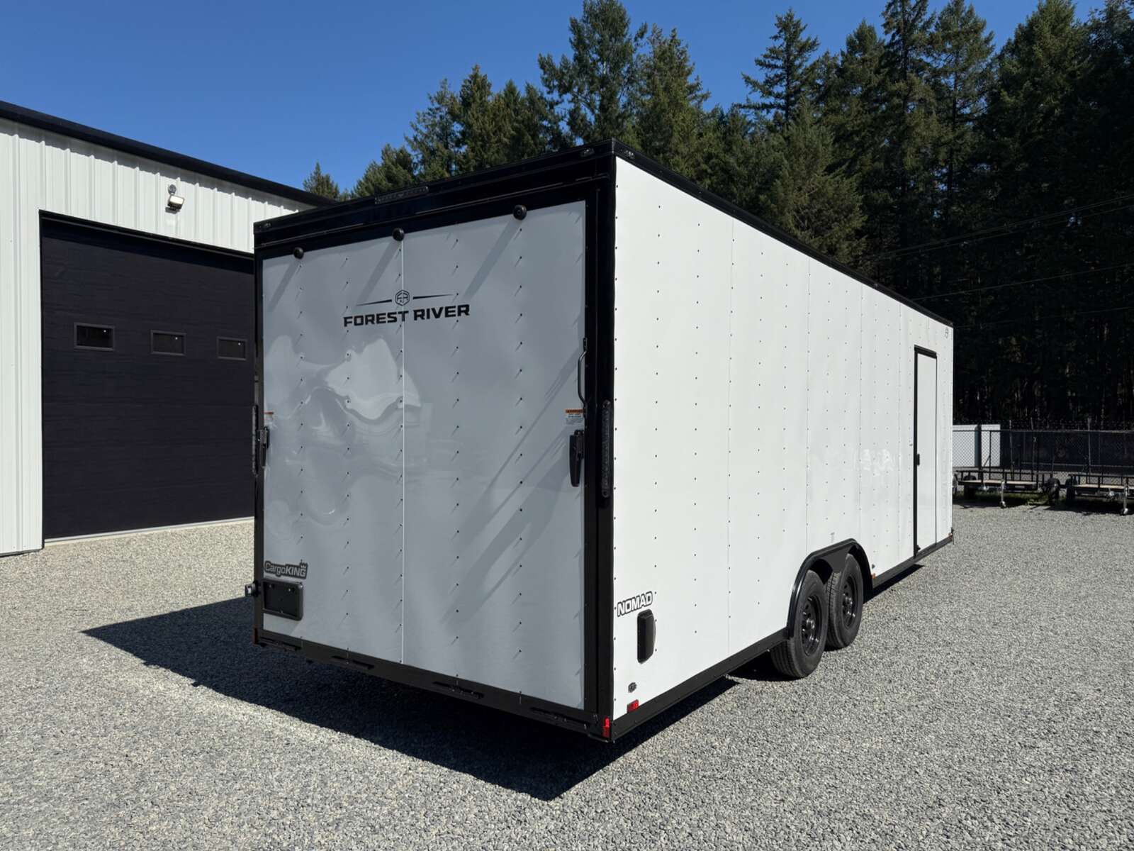 Photo of 2027 Cargo King NOMAD 8.5X24' + V-Nose Car Hauler - 9800LB GVWR - Ramp Door - Blackout Pkg