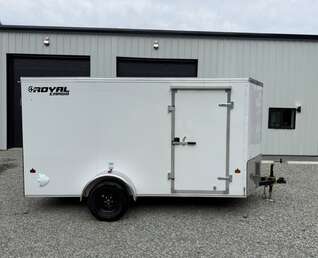 Thumbnail Photo of 2027 Royal Cargo 6X12' +V - 2,990lb GVW - 72" Interior - Ramp Door