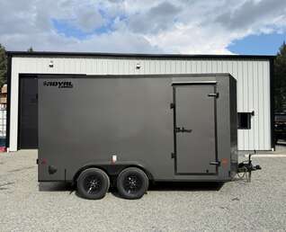 Thumbnail Photo of 2027 Royal Cargo 7X14+V 7700LB GVW - 86" INTERIOR - Barn Doors - Blackout Pkg