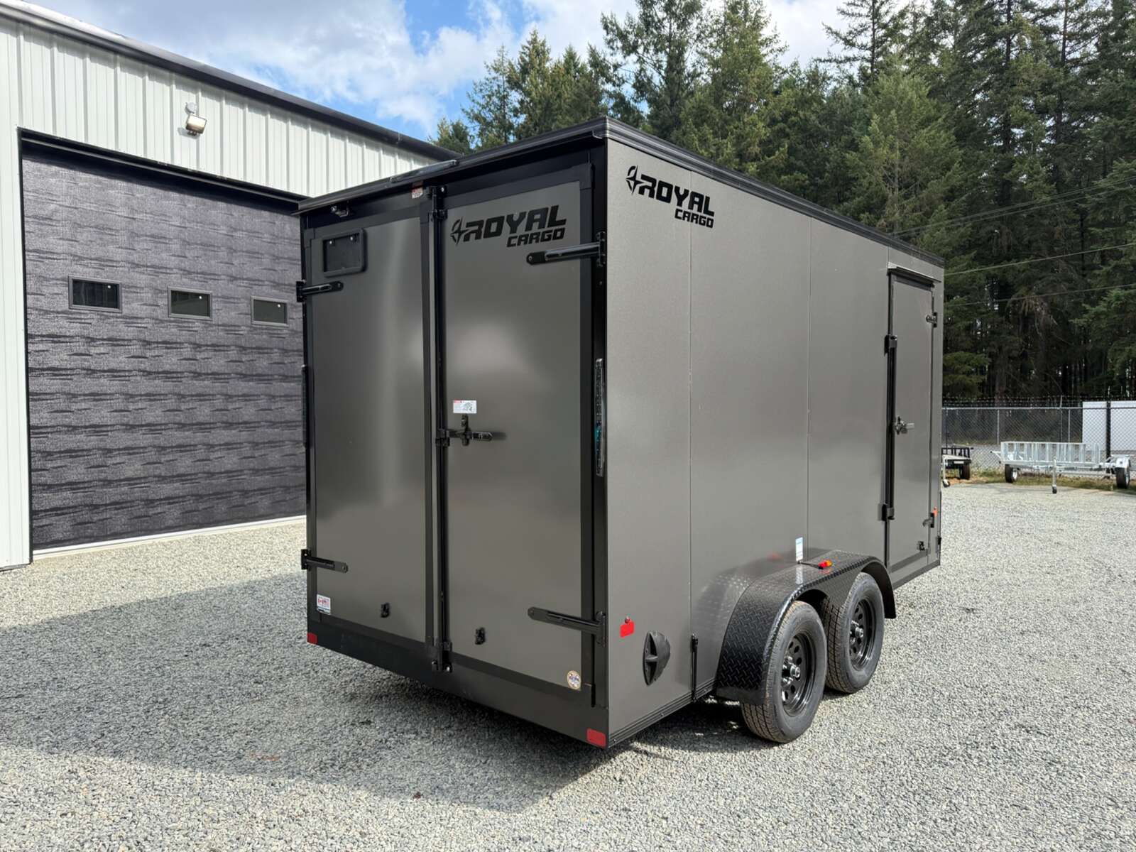 Photo of 2027 Royal Cargo 7X14+V 7700LB GVW - 86" INTERIOR - Barn Doors - Blackout Pkg