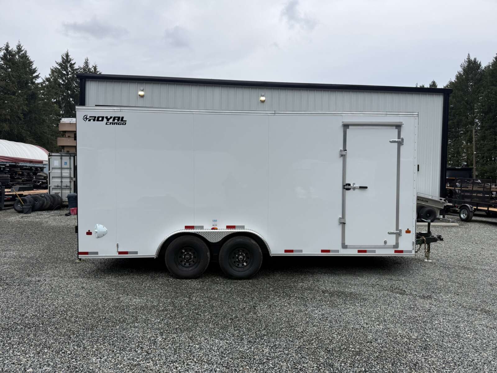 Photo of 2027 Royal Cargo 7.5x18+V 11,400lb GVWR - 86" Interior - Barn Doors 