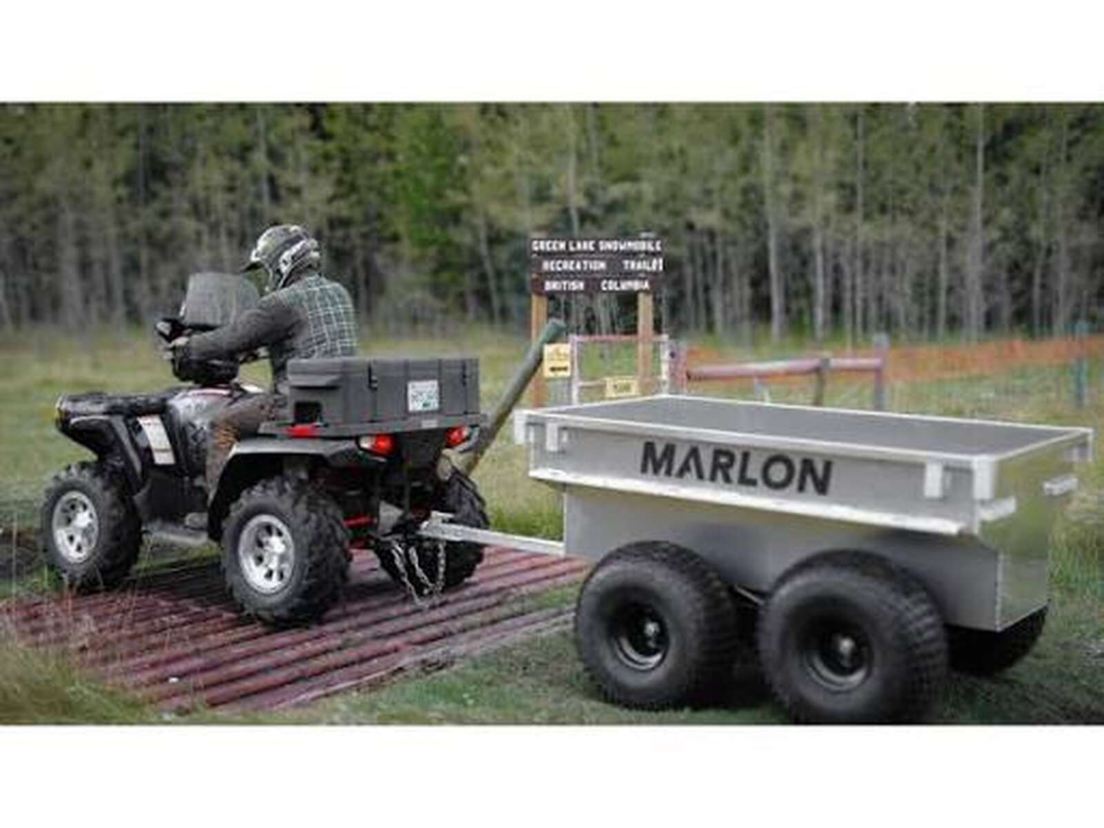 Photo of 2026 MARLON 1605 ALUMINUM OFF-ROAD ATV TOW BEHIND ATV Trailer