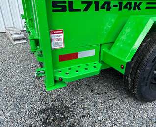 Thumbnail Photo of 2027 Southland 7X14 15,400LB GVW Dump Trailer - Bright Green