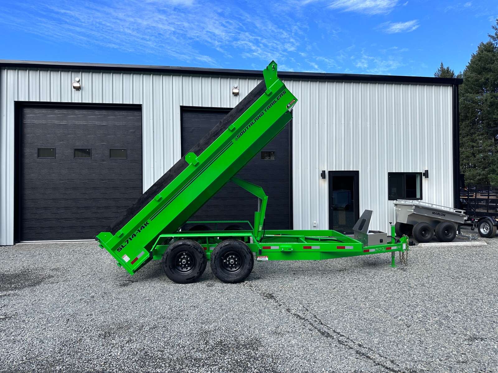 Photo of 2027 Southland 7X14 15,400LB GVW Dump Trailer - Bright Green