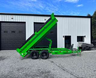 Thumbnail Photo of 2027 Southland 7X14 15,400LB GVW Dump Trailer - Bright Green